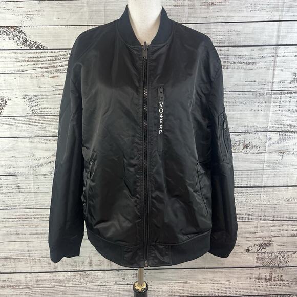 Mens Express Yourself Reversible Full Zip Jacket Coat XL 16 Black Yellow VO4EXP - Picture 8 of 12